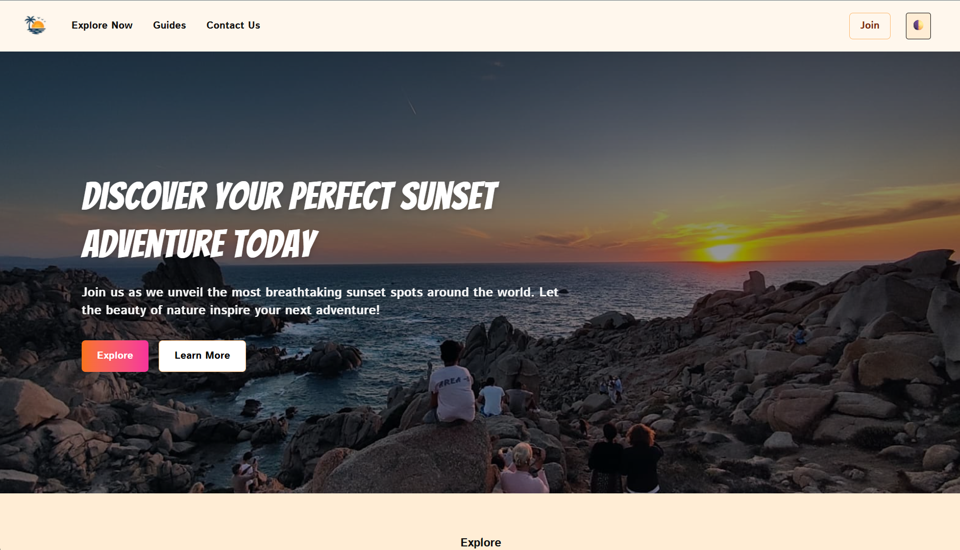 BestSunsetSpots website screenshot