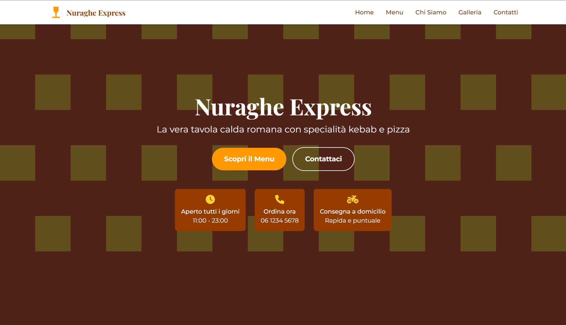 Nuraghe Express website screenshot