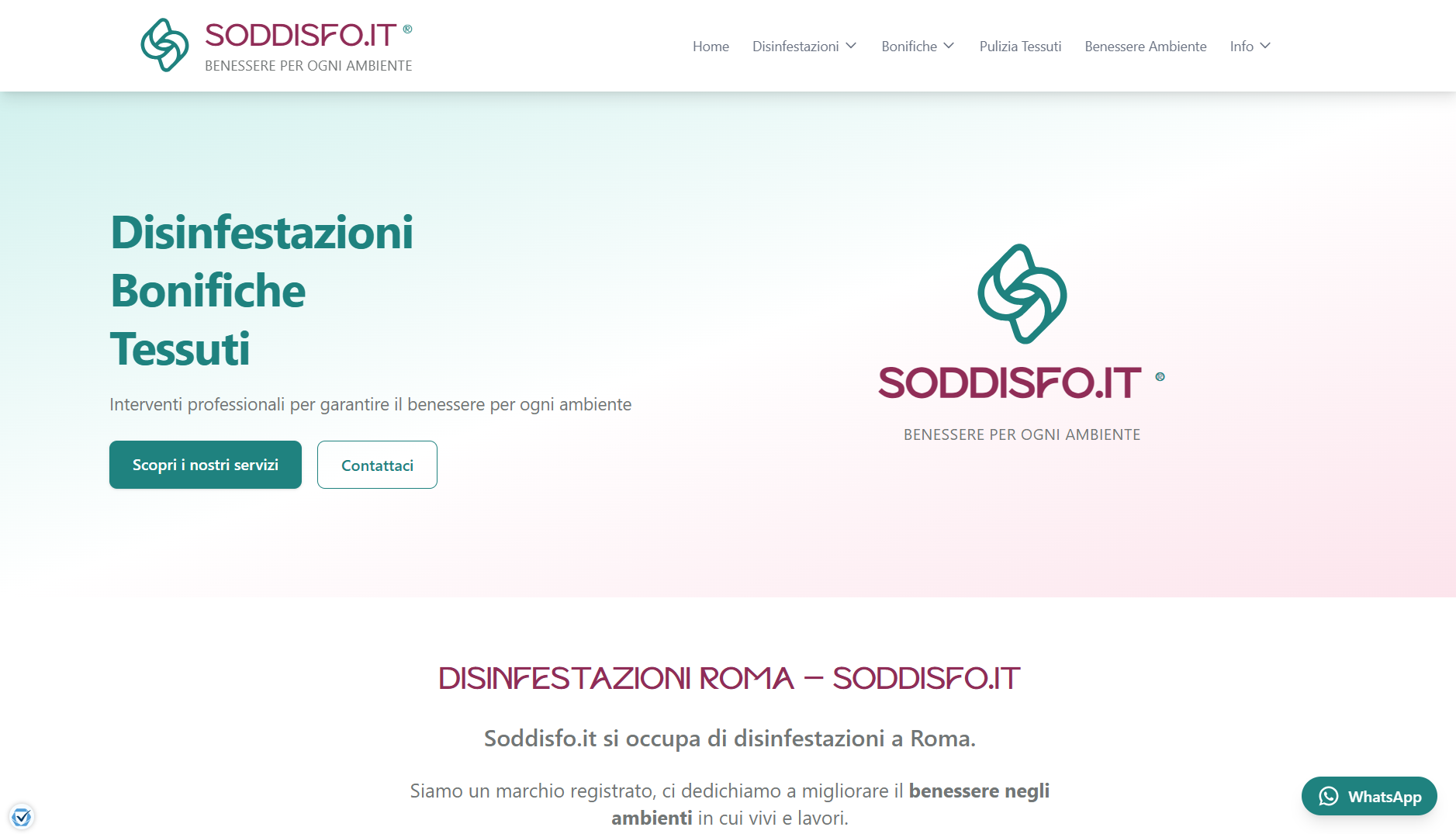 Soddisfo website screenshot